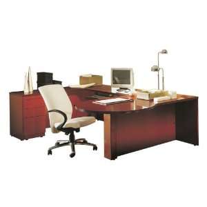  Wood Veneer U Shaped Desk by Rudnick: Office Products