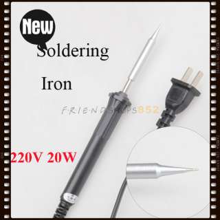 20W 220V Soldering Iron Plus Solder Wire Pencil Gun Internal Heating 