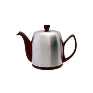  Salam Matte Chocolate Brown 6 Cup Tea Pot by Guy Degrenne 