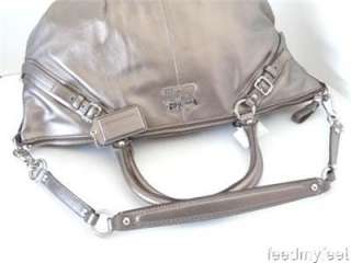   Madison Gunmetal Silver Sophia Satchel Handbag Purse Shoulder Bag