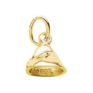    Rembrandt Charms Chocolate Chip Charm, Gold Plated Silver Jewelry