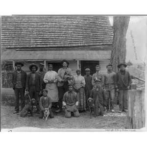  Pine Knob no 9,African Americans,Rural House,c1906,dogs 