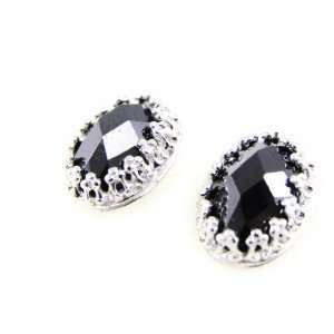  Earrings silver Sappho black. Jewelry