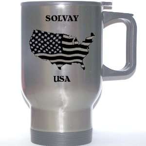 US Flag   Solvay, New York (NY) Stainless Steel Mug 