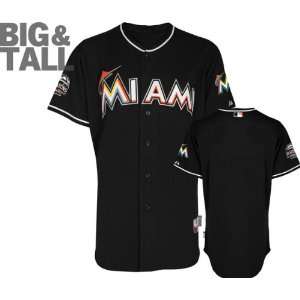 Miami Marlins Jersey: Big & Tall Alternate Black Authentic Cool Baseâ 