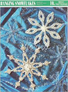 Hanging Snowflakes, Annies plastic canvas patterns  