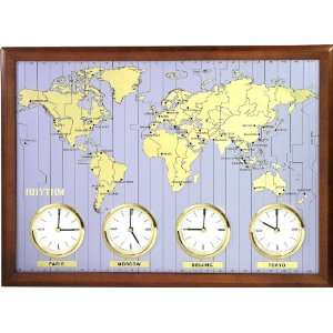  Rhythm Clocks Around The World   Model #CMW902NR06