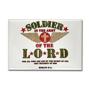  Rectangle Magnet Soldier in the Army of the Lord 