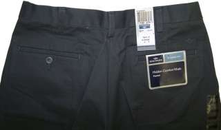   Mens Classic Fit Hidden Comfort Khaki Pleated Pants Gray NWT  