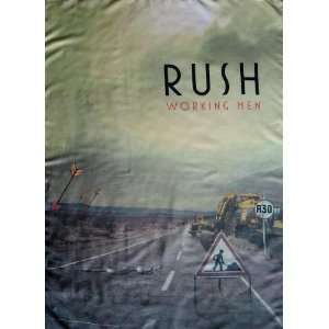  Rush Working Men 30in x 40in Textile Poster