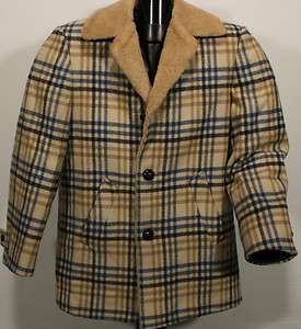 Pendleton Portland Oregan, retro wool jacket plaid coat  