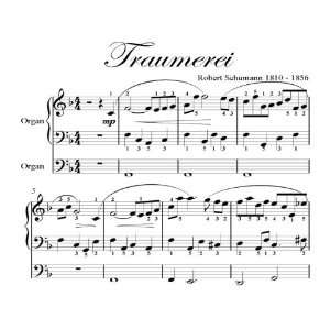   Traumerei Schumann Big Note Organ Sheet Music Robert Schumann Books