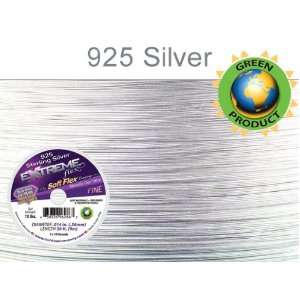  Soft Flex Extreme Sterling Silver Beading Wire .014 30 ft 