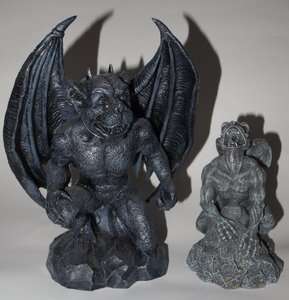  GARGOYLE FIGURINES LARGER BY TOP COLLECTION /SMALLER FOUNTAIN TYPE