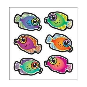   Classpak Stickers Fish Big; 6 Items/Order: Arts, Crafts & Sewing