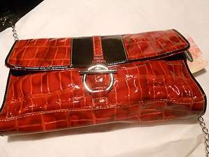 Love My Chinese Laundry Red Croco CLUTCH/BAG  