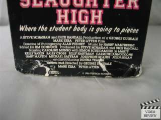 Slaughter High VHS Caroline Munro, Simon Scuddamore 028485152199 