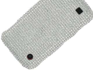 WHITE CLEAR CRYSTAL DIAMOND BLING FACEPLATE CASE COVER LG CHOCOLATE 