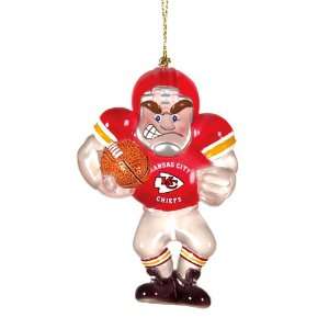 NFL Kansas City ChiefsTranslucent Halfback Player Christmas Ornament 3 
