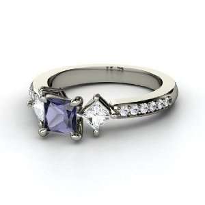 Caroline Ring, Princess Iolite Sterling Silver Ring with 