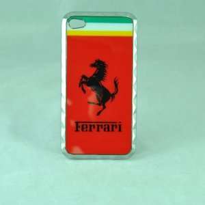  Iphone 4 Ferrari Red Metal Case 