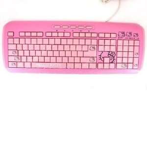 Smart Kitty Multimedia Slim USB Keyboard Pink: Electronics