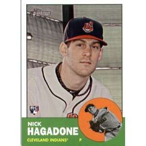 2012 Topps Heritage 152 Nick Hagadone   Cleveland Indians (ENCASED MLB 