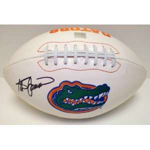 Steve Spurrier Autographed Full Size Florida Gators Logo Football 
