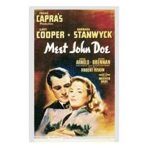  Meet John Doe, Gary Cooper, Barbara Stanwyck on Midget 