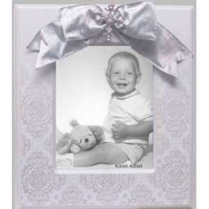  ON SALE Silver Brocade Vertical Picture Frame   Sky with 