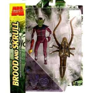 Marvel Select Skrull and Brood Action Figure 2 Pack Toys 