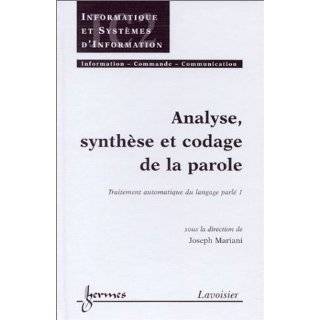   codage de la parole by Joseph Mariani ( Hardcover   Apr. 6, 2002