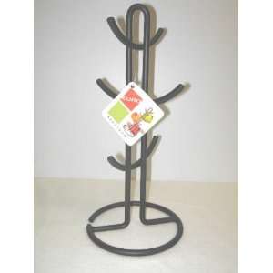  Black MUG HOLDER tree 6 Coffee Cup Stand Kitchen NEW: Home 