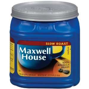 Maxwell House Slow Roast Ground Coffee, 33 Ounce Cannister (Pack of 2)