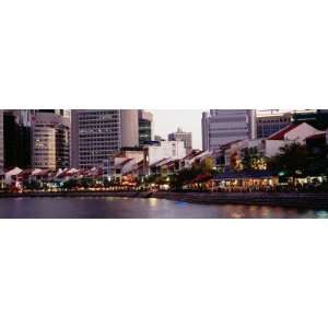  Buildings at the Waterfront, Singapore by Panoramic Images 