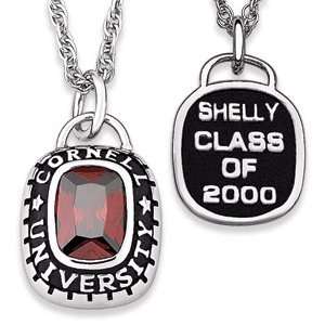   Silver Birthstone Class Pendant   Personalized Jewelry Jewelry