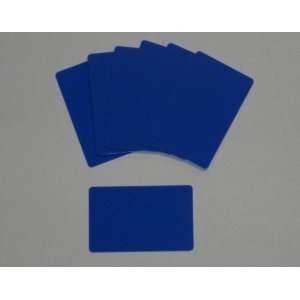   Blank PVC Plastic ID Medium Blue Credit Card 30Mil: Everything Else
