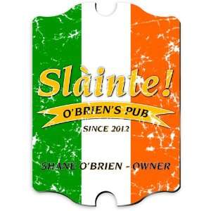 Vintage Personalized Pride of the Irish Pub Sign:  Kitchen 