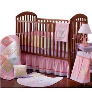 Sumersault Fun Faces Pink 12 Piece Crib Set: Baby