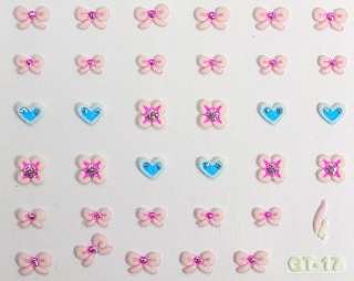 NAIL ART/STICKERS/DECALS /HELLO KITTY/SHOOTING HEARTS/STARS 19 