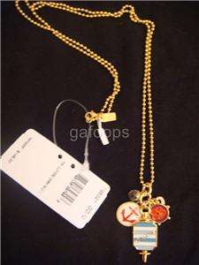 COACH NWT 95321 POPPY CLUSTERED CHARM HEART NECKLACE 32  
