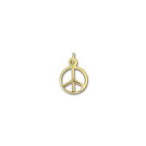  Gold Filled Peace Sign Charm: Arts, Crafts & Sewing