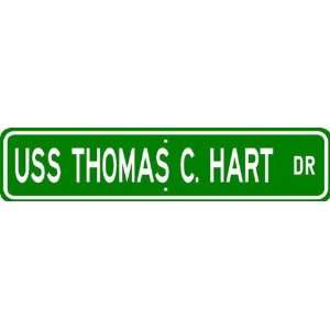  USS THOMAS C HART FF 1092 Street Sign   Navy Patio, Lawn 