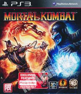 MORTAL KOMBAT 9 PS3 GAME 2011 UNCUT EXCLUSIVE PLAY AS KRATOS VERSION 