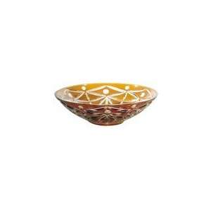  Dale Tiffany Crystal Glossy Amber Decorative Bowl