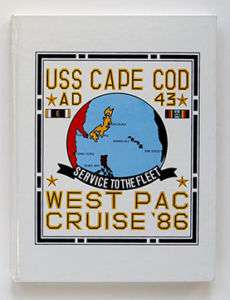 USS CAPE COD AD 43 WESTPAC CRUISE BOOK 1986  
