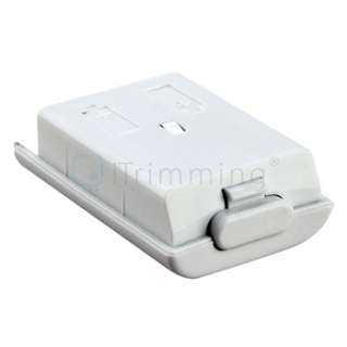 White Battery Shell Cover Pack For Microsoft Xbox 360 Slim Wireless 