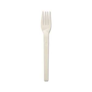  Compostable Cutlery, Plant Starch/Oil Fork, 6 Length, 100 