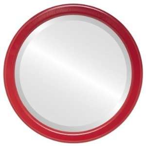  Toronto Circle in Holiday Red Mirror and Frame