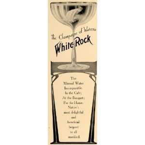   Rock Mineral Water Champagne Glass   Original Print Ad: Home & Kitchen